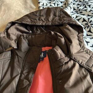 Lei Brown Hooded Puffer Jacket